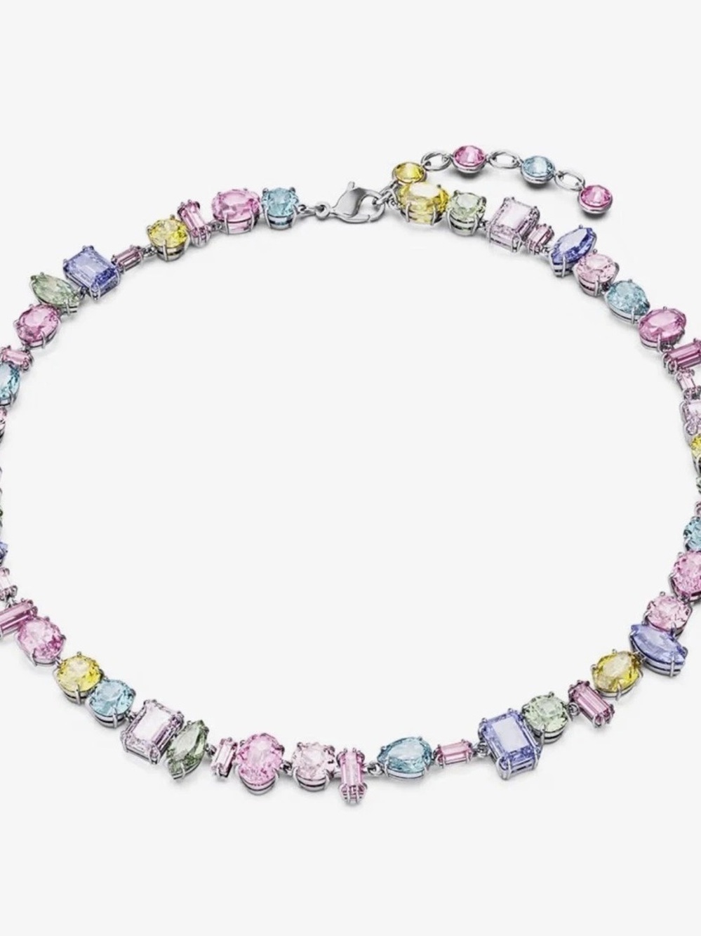 Swarovski I Gema Necklace Multicolor Crystal Pink & Purple